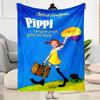 Girl Flying Near House. Flannel Blanket-Soft and Suitable for Sofas,Beds,Offices,Travel,All Seasons,Great Gift for Holidays and Birthdays.