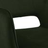 Ranja UPHOLSTERED CHAIR, olive green, METAL LEGS