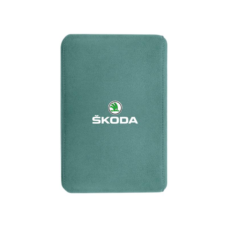 ADV1 Car Armrest Box Pad Suede Handrail Increase Height Mat For Skoda Octavia A5 Mk3 Fabia Kamiq Kodiaq Karoq Rapid Yeti Superb Scala