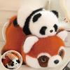Giant Panda Turns Into A Little Panda Flip Transforms Into A Little Panda Doll Raccoon Doll Plush Toy Birthday Gift for Women
