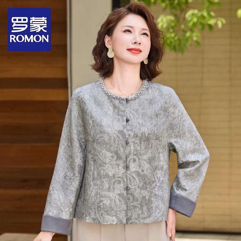 ROMON New Chinese Style Floral Autumn Jacket