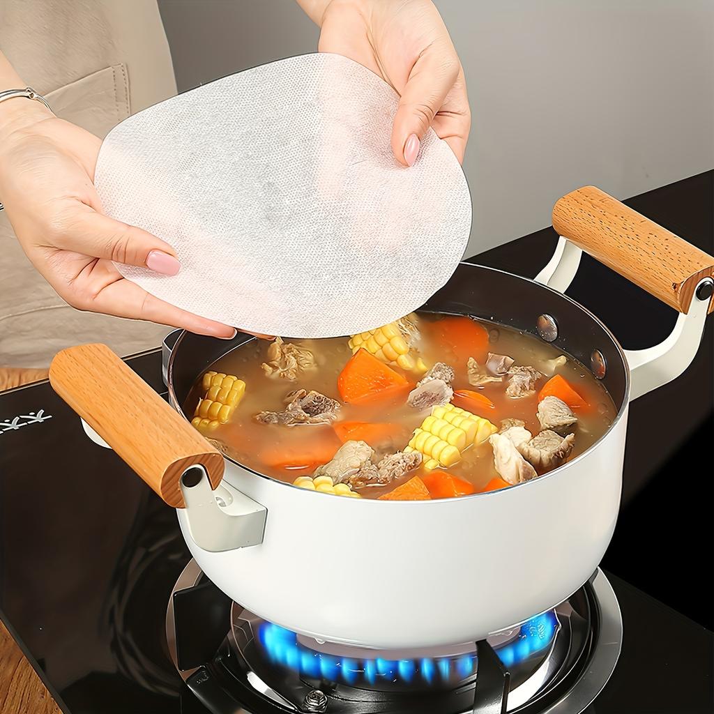 100 шт. Круглая промокательная бумага для пищевых продуктов, кухонная специальная кухонная утварь, фильтровальная бумага для супа, кулинарного масла, промокательная пленка