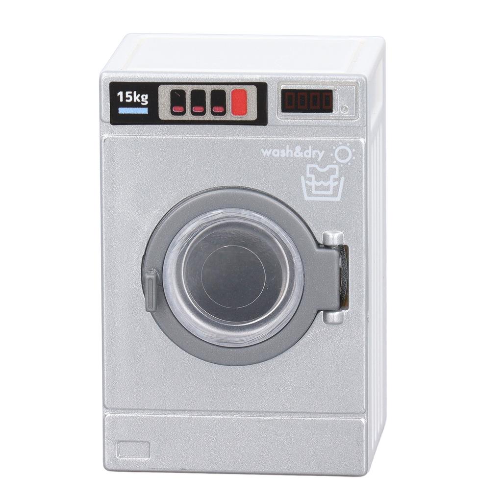 Miniature Washing Machine 1/12 Scale Lifelike Decorative Miniature Washer Model for Dollhouse