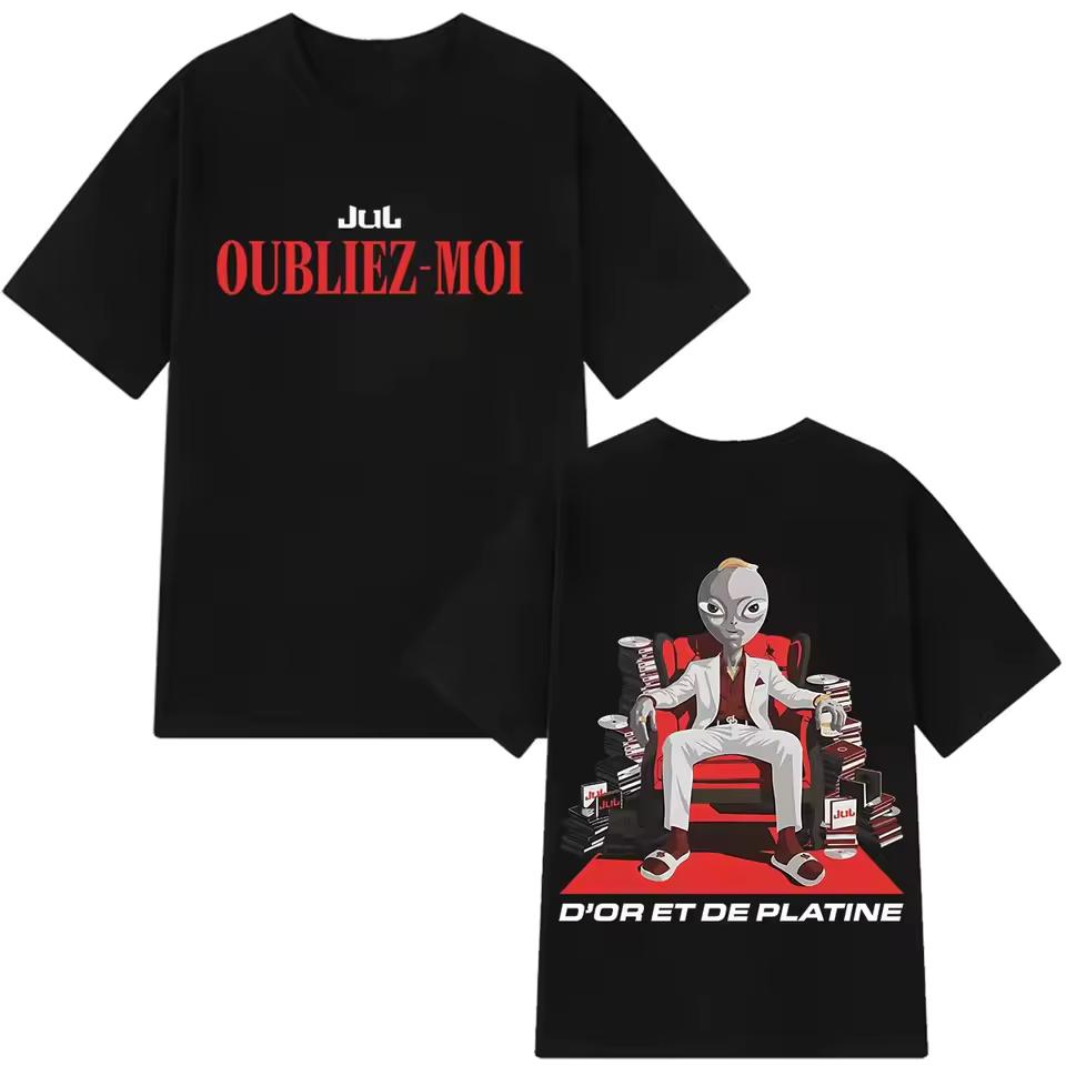 Jul 2026 New Album OUBLIEZ-MOI T-shirt Men Women Summer Cotton Clothing Oversize Fashion Round Neck Short Sleeved Tee Streetwear