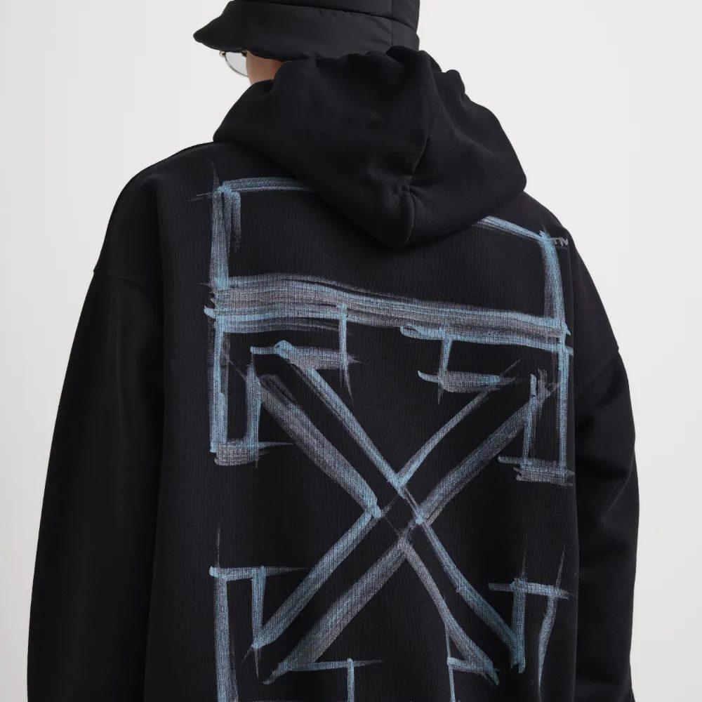 OFF WHITE Толстовка с капюшоном для скейтбординга OMBB085F21FLE0181084