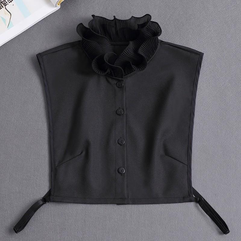 Ruffle Stand Fake Collar + Fake Cuffs Decoration Womens Blouse Detachable Shirt Collar Sweater False Collars Top Accessories