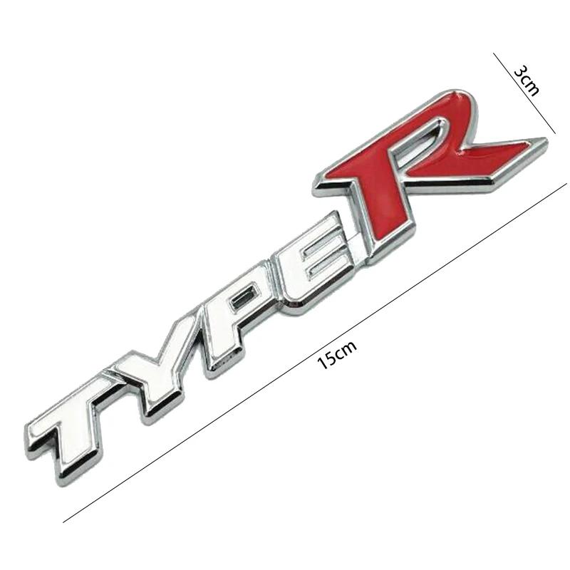 AAALY1 Авто Стайлинг 3D Металлический Сплав Тип R Typer Наклейка Для Honda City CR-V XR-V HR-V Accord FIT Jazz Stream Crider Greiz CIVIC Spirior
