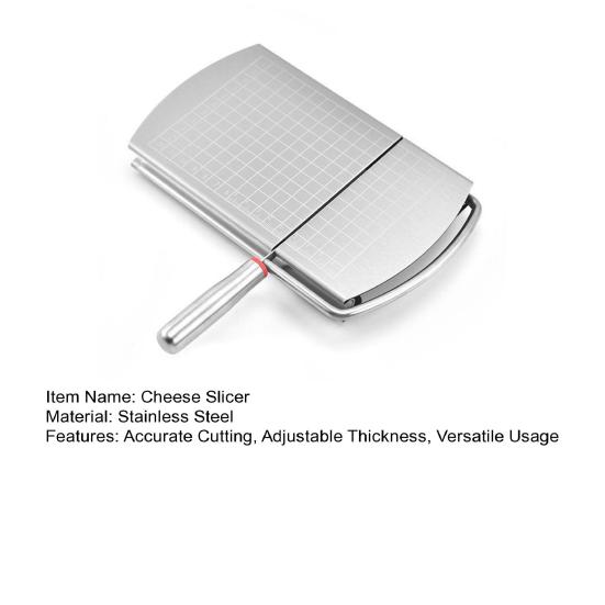 Режущая доска для нарезки сыра из нержавеющей стали для блоков сыра, масла, овощей, точная решетка