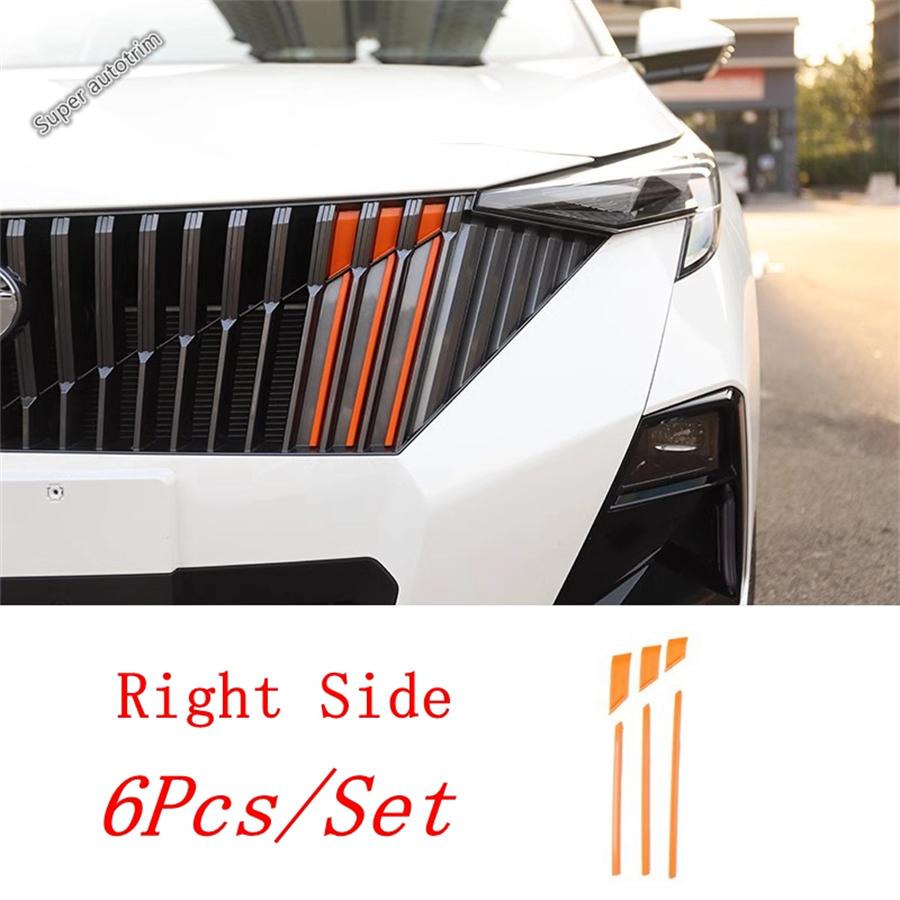 Front Grille Strip Modification Fog Lamp Frame Decoration Cover Trim ABS Accessories Exterior Kit For Trumpchi GAC GS3 2024 2025