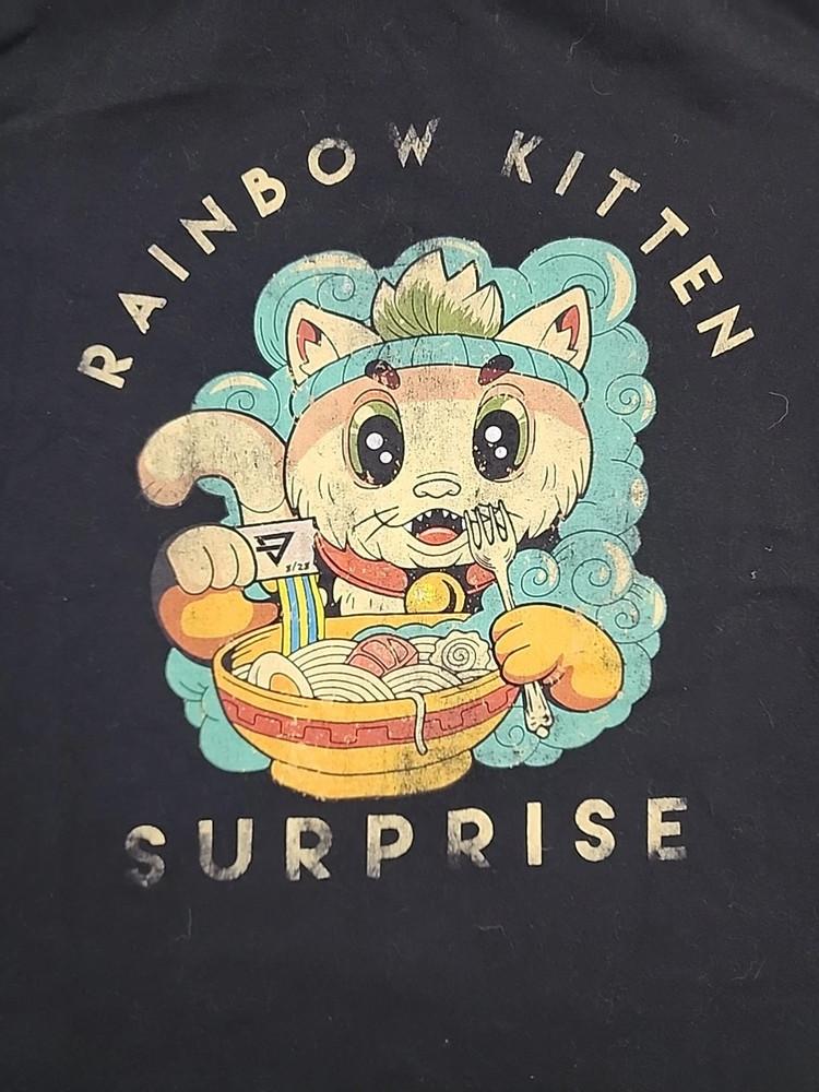Rainbow Kitten Surprise Группа Котен Черный Хлопок Полный Размер S-5XL Унисекс Футболка