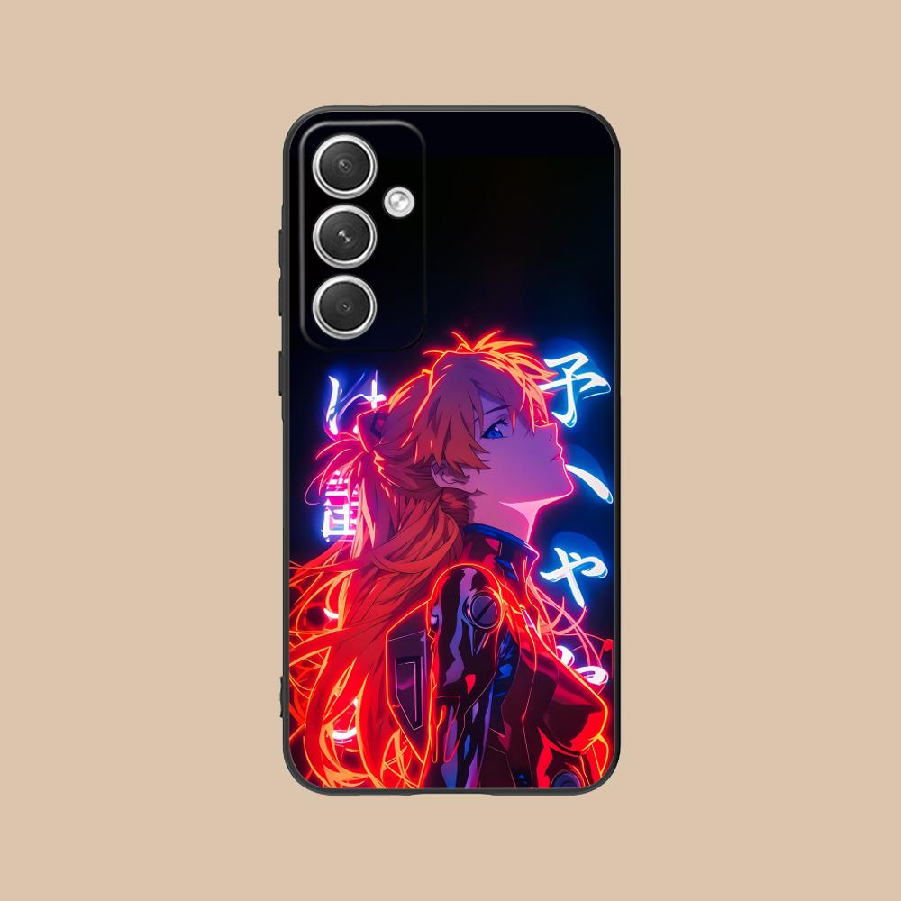 Аниме EV Аска Чехол для мобильного телефона Samsung Galaxy S26 S25 S24 S23 S22 S21 S20 Note20 Plus FE Ultra Цветной чехол Красивый чехол