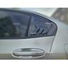 For Honda City 2009 2010 2011 2012-2014 Car Rear Louver Window Side Shutter Cover Trim Sticker Vent Scoop ABS Carbon Fiber  ABS