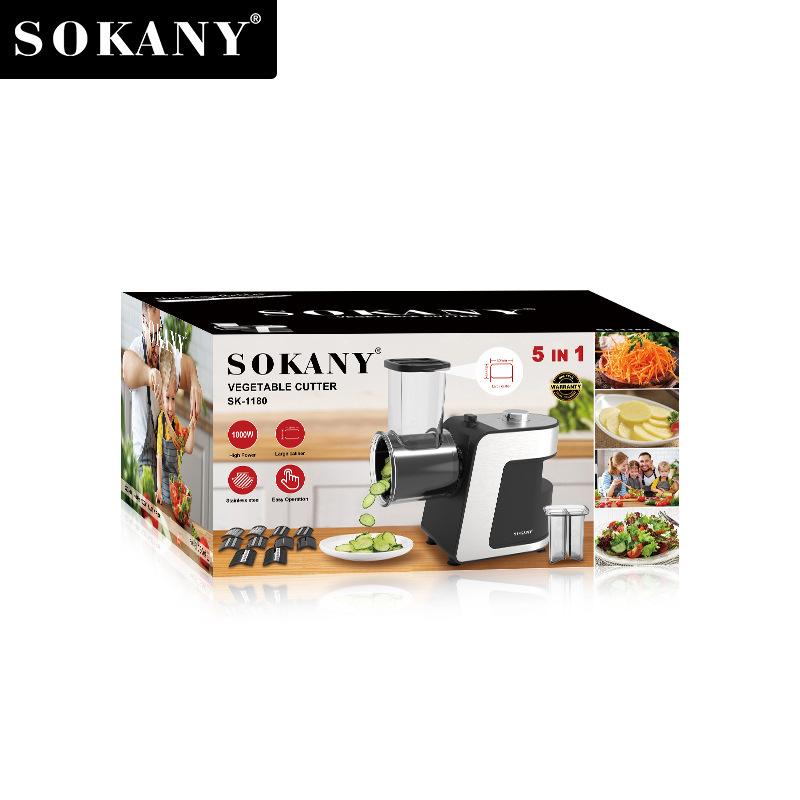 SOKANY1180 Бытовая Овощерезка, Слайсер, Терка для Моркови, Картофеля, Огурца - Кухонный Инструмент для Эффективного Приготовления Пищи