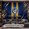 Wall Hanging Tapestry Custom NameParramatta Eels Pattern Personalized Printed Fabric Wall Decor