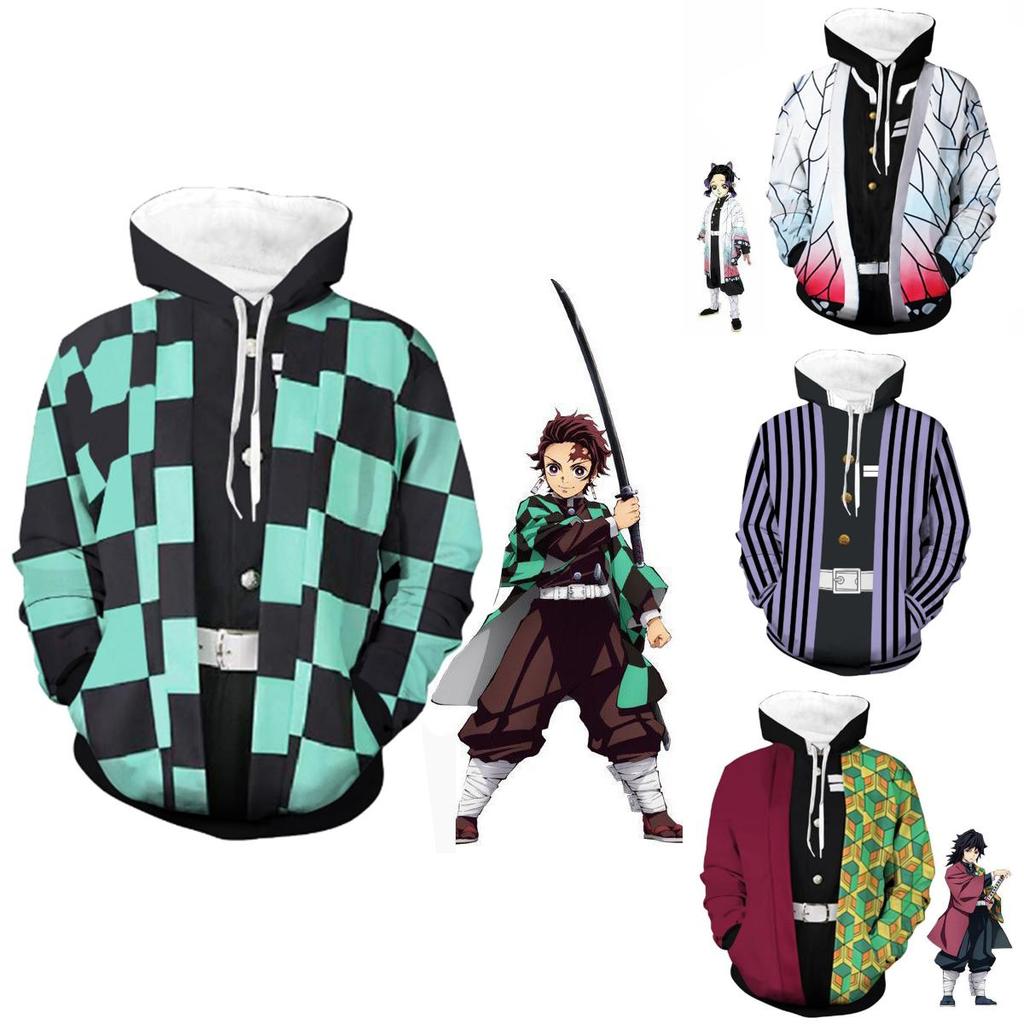 Худи 3D Slayer Kimetsu No Yaiba из удобного мягкого материала**