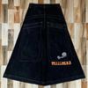 Mens Y2K Harajuku Loose Fit Denim Jeans Wide Leg Straight Cut Retro Hip Hop Streetwear