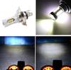 New H4 80W Super Bright COB LED ATV Motorcycle Headlight Hi/Lo Beam Front Light Bulb
