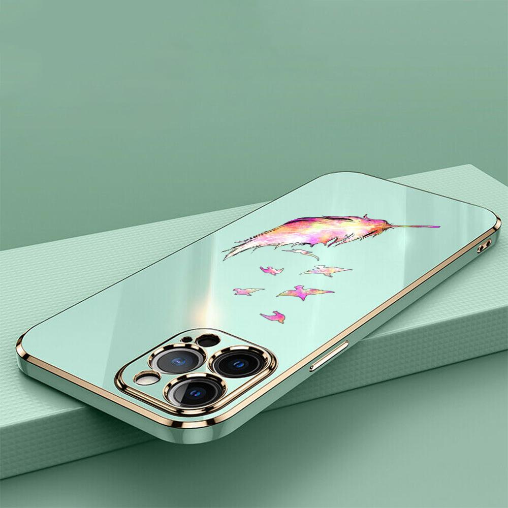 N76 Мягкие чехлы для телефонов из ТПУ с покрытием «бабочка» для Samsung A54 A13 A14 S24 Plus S23 Ultra S20 S21 FE A55 A05 A52s, противоударный чехол