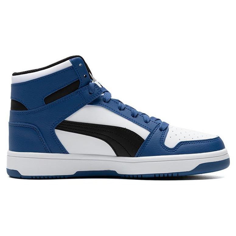 Puma Rebound Layup Unisex White Blue Black Sneakers 369573-36