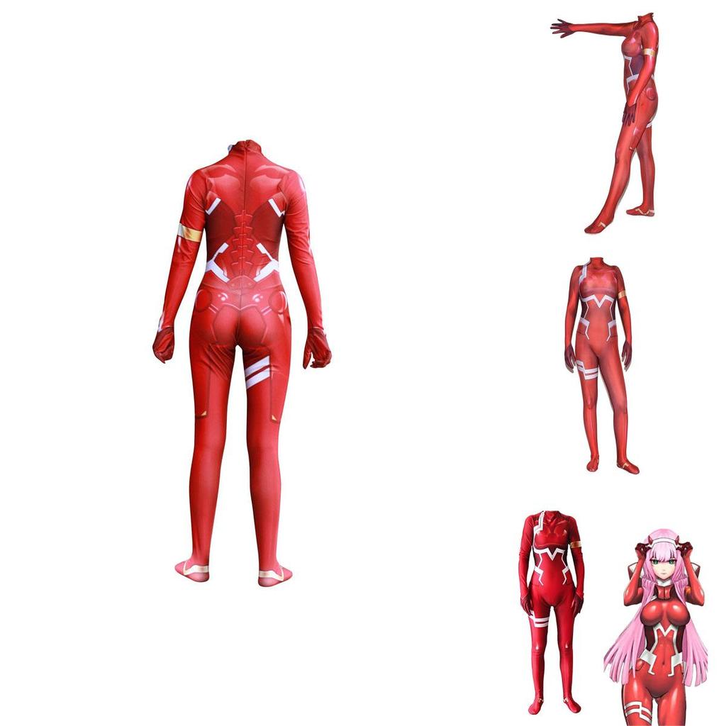 Элегантный Косплей Боди Zero Two 02 из Darling In The Franxx Идеально Подходит для Тематических Вечеринок