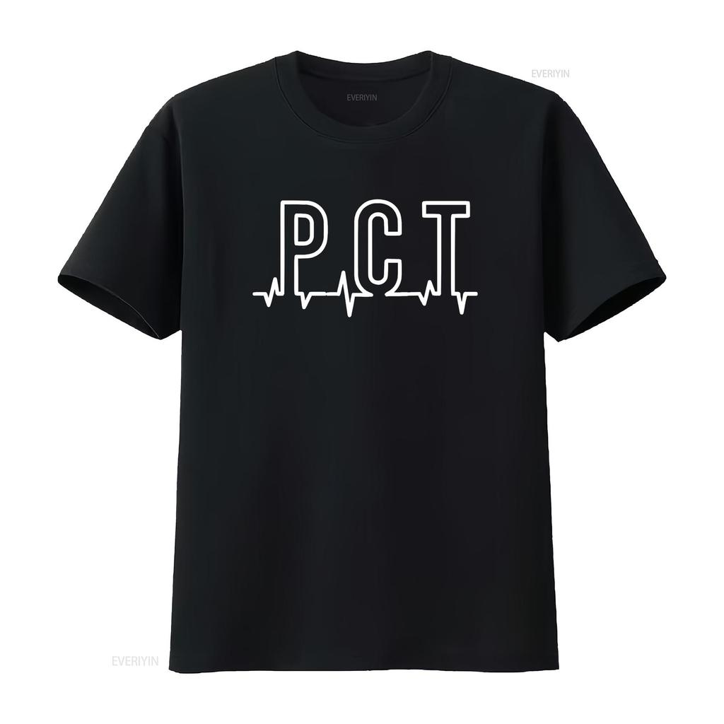 PCT Heartbeat Patient Care Technician Assistant Healthcare T Shirt vintage Washed Stylish Slightly graphic Unisex