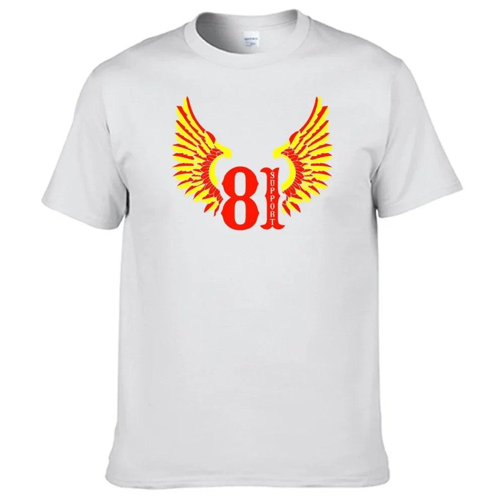 Футболка Support 81 Hells Angels, унисекс, 100% хлопок, топ продаж, рубашка N12