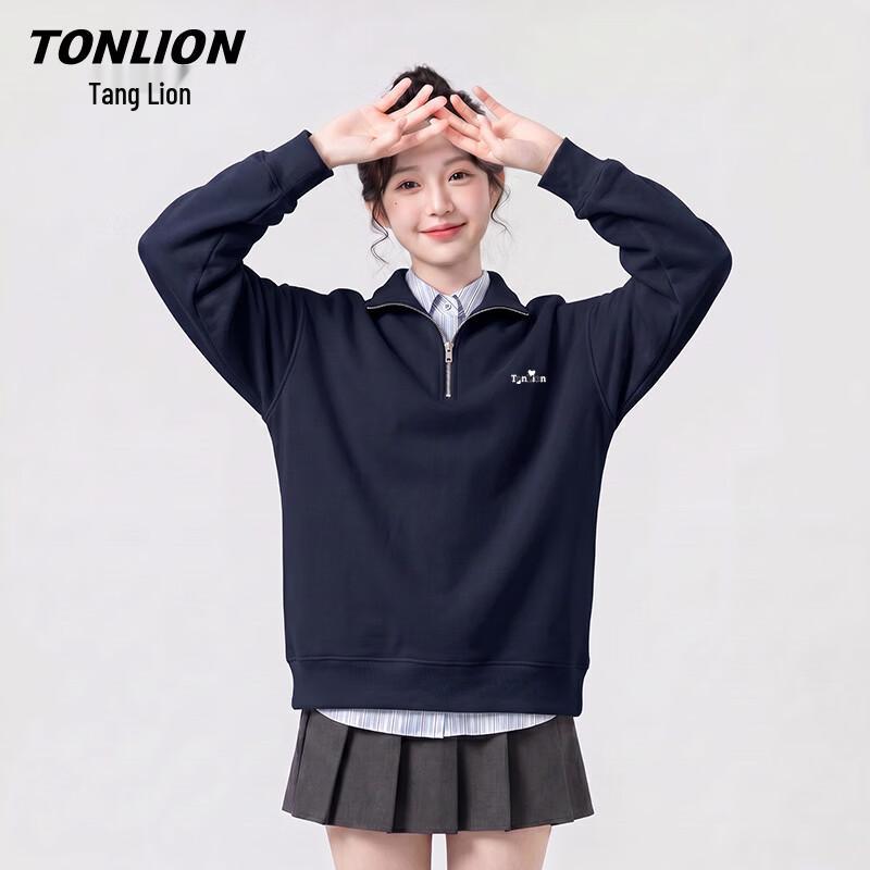 Женская толстовка TonLion с логотипом и воротником-поло