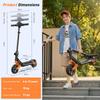 Детский электросамокат K6 150 Вт 2,6 Ач 6,5'' Сплошные шины Bluetooth-динамик Светодиодные огни Складной и регулируемый по высоте Макс. скорость 16 км/ч Дальность 7-9 км для детей