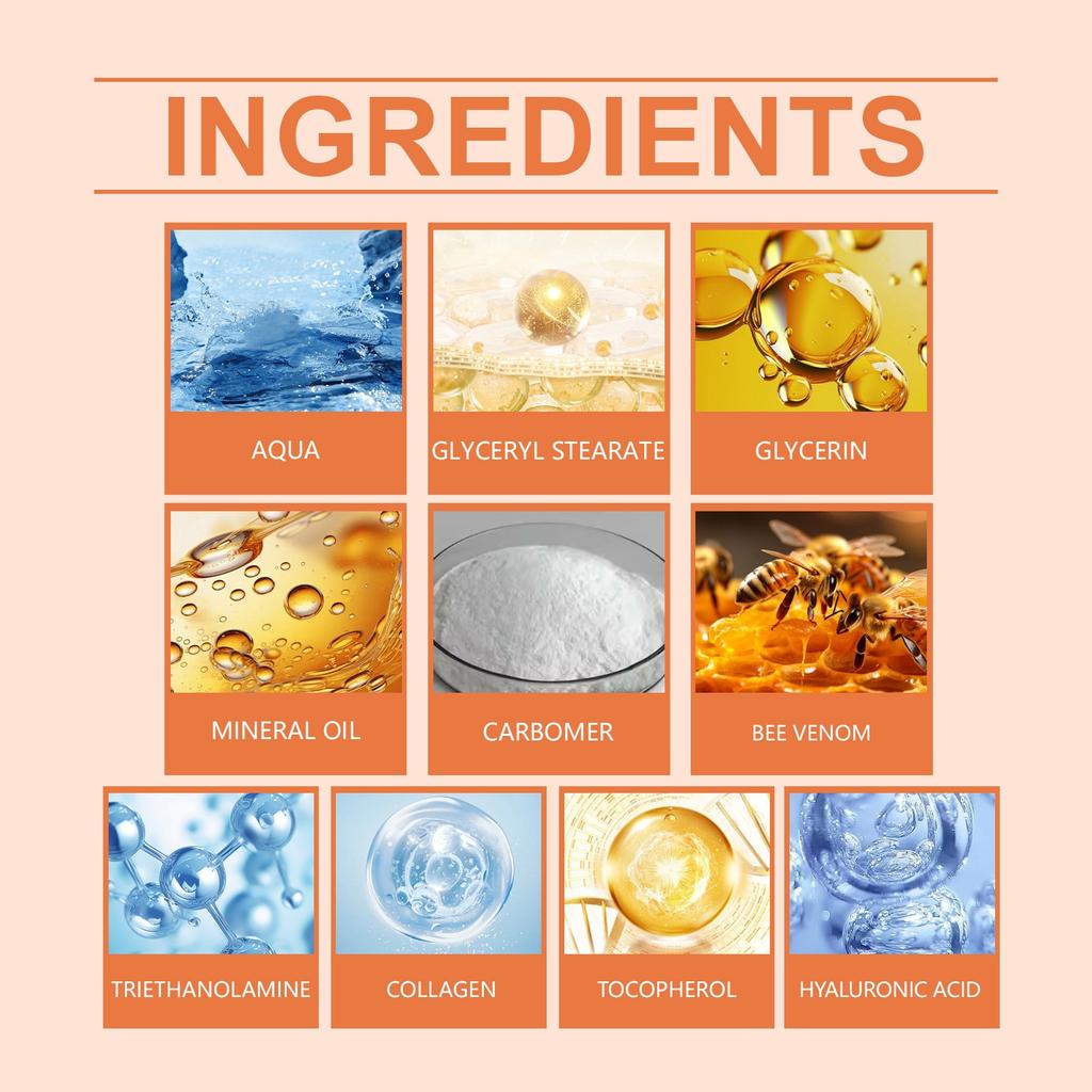 Bee Firming Cream Skin Cream Body Lotion Improves Dull, Rough And Dry Skin, Deeply Moisturizes And Tighte 100g