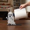 2D Flat Halloween Table Ornament Ghost Home Statue Halloween Tissue Holder  Home Organizer