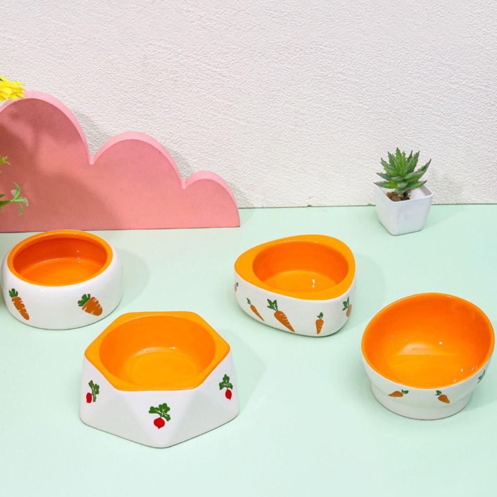 Керамическая кормушка для кроликов Милая кормушка для домашних животных Товары для животных Миска для корма для кроликов Ежики