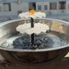 Household Solar Fountain Floating Water Feature Hummingbird Bathing Bowl  Outdoor Use