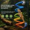Suction Cup Mount Climbing Rope Accessory for Pet Habitats, Flexible Reptiles Cord with Colorful Finish for Movement, Rest Exercise and Interior