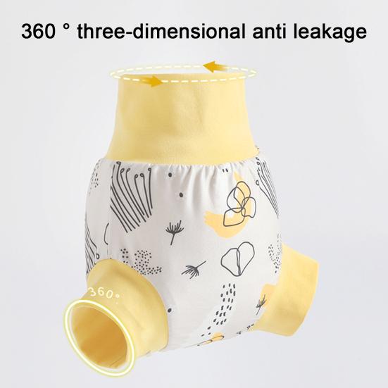 Детские плавки для плавания с 3-слойной защитой, полотенцем от мочи, многоразовые, стирающиеся, с эластичной резинкой на талии, детские шорты для плавания