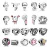 New 1pc Family Girl Boy Mom Dad Grandmother Bead Charm Fit European Charm Bracelets Jewelry Making Accessories