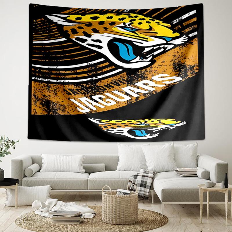 1pc Jacksonville Jaguars logo Tapestry, Living Room, Bedroom, Office, Party Decor, Ideal Festive Gift