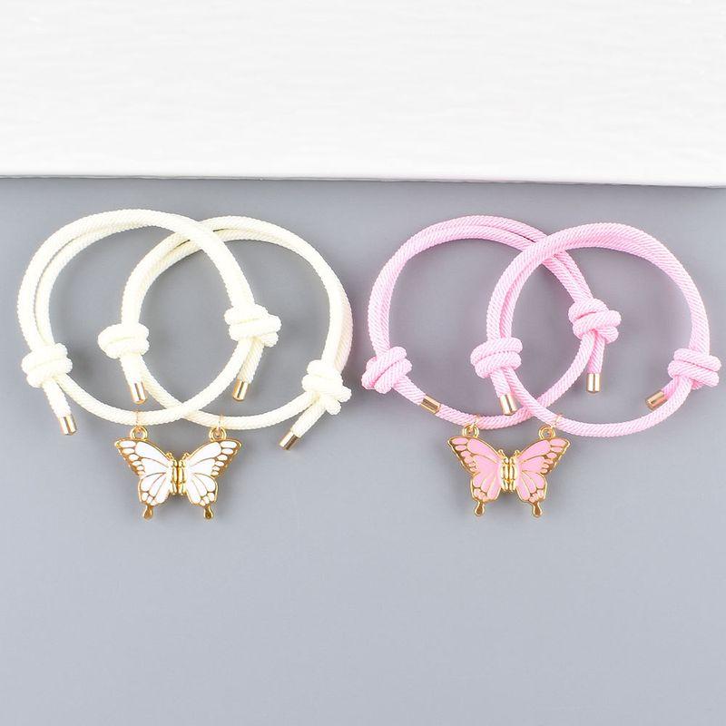 Мультяшный Милый Браслет с Бабочкой для Детей Два Студента Подруги Подарок на День Рождения Магнитный Кулон Один Человек Полунесущий Ремешок