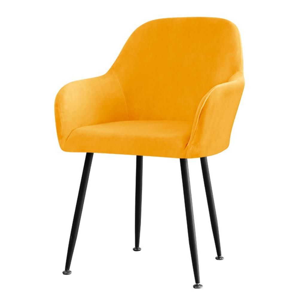 Чехол на стул Silver Fox Velvet Swan Flannel Elastic Home Hotel Dining Chair High Armrest Chair