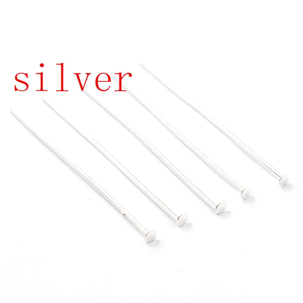 Flat Head Eye Pin Needles Beads Supplies for Jewelry Making Bracelet Accessories Earring Diy