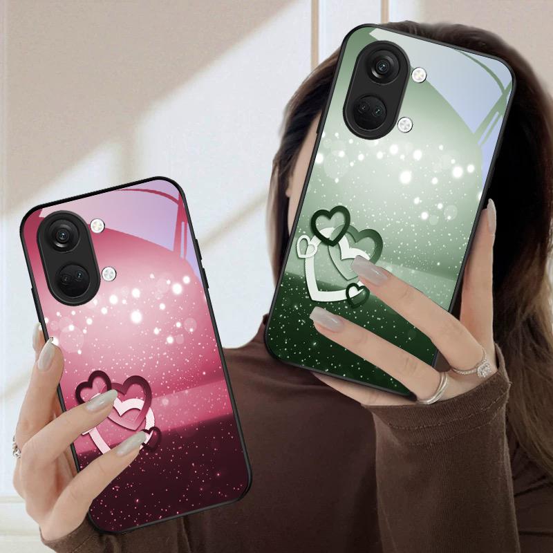 Теплая и романтичная любовь Для OnePlus Nord CE 2T 2 3 Lite N20 N30 6T 7 7T 8 8T 9 10 Pro 11R 12R 13R Ace 2V 5 Pro Стеклянный чехол для телефона