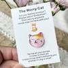 Pocket Hug Card Positive Cat with Emotional Inspirational Support Card Pocket Cat Positivity
