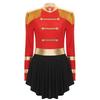 Women's Circus Cosplay Costume Long Sleeve Bodycon Mini Dresses Ringmaster Halloween Carnival Costumes Fancy Dress