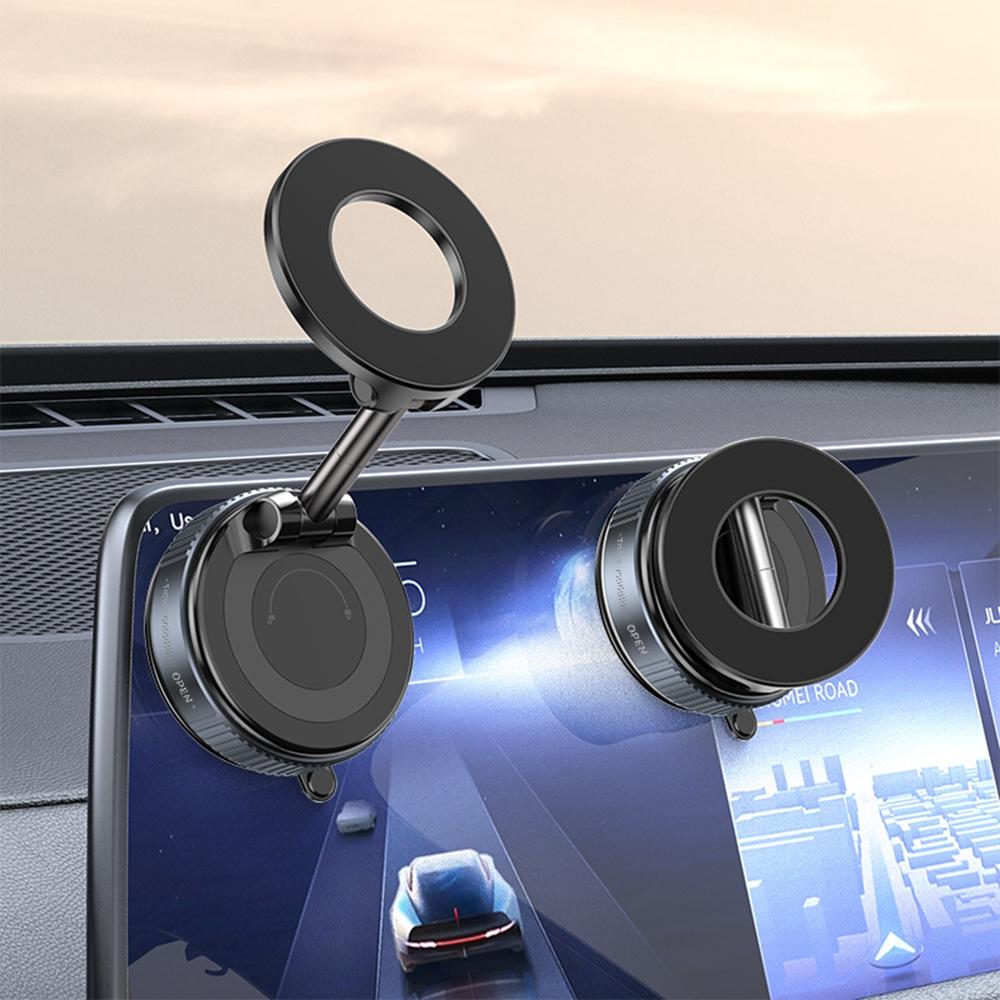K007 360 Degree Rotation Car Suction Cup Base Magnetic Mount Phone Holder Dashboard Stand
