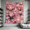 Anime Character Tapestry Wall Decorative Art Bedroom Room Dorm Tapestry Wallmounted Fashion Print Wall Covering Decoration Work Of Art Wall Decoration