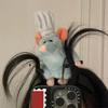 Повязка на голову Cooking Mouse King с 2 зажимами, легкая, плюшевая повязка для волос в виде мыши, противоскользящая, набитая