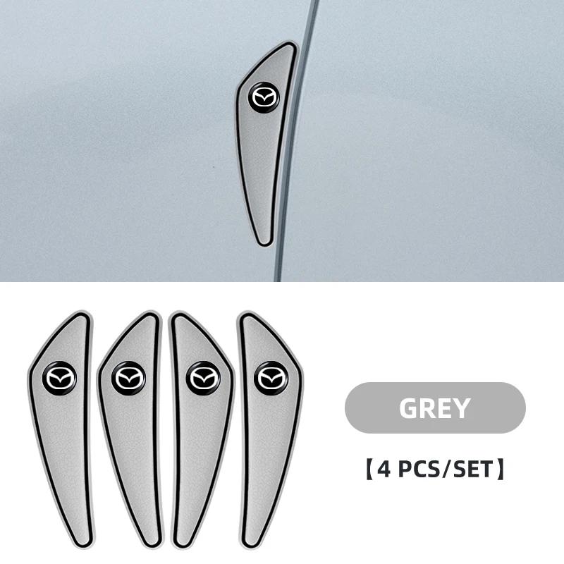 4pcs Car Logo Bumper Anti-Collision Strip For Mazda 2 3 5 6 Axela Atenza Speed 6 CX-3 MS Demio MPS Miata RX-7 RX-8 Accessories h3