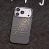 Магнитный кейс из текстурированного кевлара для iPhone 17 Pro Max - Дизайн 'Плавающие световые волны', Подходит для Apple 16, Премиальное ощущение