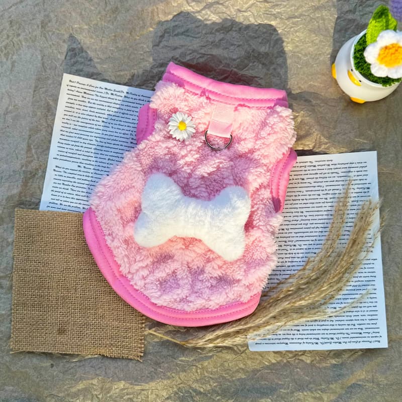 Dog cat clothes winter vest pet clothes warm cute cartoon Bigbear teddy puppet pet clothes