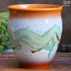 Yixing Handmade Coarse Pottery Medium Succulent Planter - Breathable Zisha Ceramic Ebony Tree Pot for Green Plants