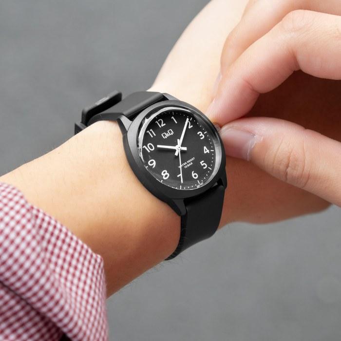 [Citizen Q&Q] Часы V52A-500VK (черный) Водонепроницаемость 10 АТМ, Аналоговые, Легкие, Простой дизайн, Уретановый ремешок
